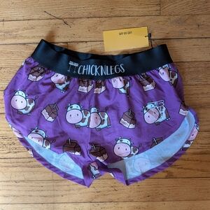 NWT ChicknLegs Women's Choccy Cow Shorts